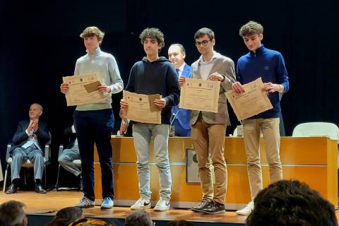 Ganadores del primer premio, del IES Juan Carlos I de Murcia.